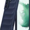 Silicone Case for Samsung Galaxy S22, Anti-Scratch Microfiber Lining, Shockproof Case with Camera Protection, Blue