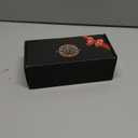 Gold Salt and Pepper Grinder Mill Set With Wood Base, Free Gold Funnel, Stainless Steel Manual Salt Shaker and Pepper Mill, Adjustable Thickness, Suitable For Kitchen (Salt & Pepper Grinder)