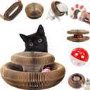 Kitty Curlz, Kitty Curlz Cat Toy, Magic Organ Cat Scratching Board, Snufflepaw Accordion for Cats, Interactive Scratch Pad, Recyclable Cat Scratcher.