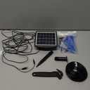 Solar Automatic Drip Irrigation Kit System, JIYANG Solar Powered Auto Easy DIY Watering Device Supported Pots Plants, 6 Timing Modes with Anti-Siphoning Device (Supported 10 Pots, 6Timing Modes)