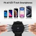 Wristband Phone Holder for Running,Forearm Armbands 360 Rotatable & Detachable Compatible with All 4.5-7 inch Cellphone for iPhone 16/15/14/Pro/ProMax/13/12/11/mini/XS/XR,for Workout Jogging