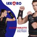 Wrist Ankle Weights with Removable Steel Bars, 1 Pair Adjustable Arm Leg Weights for Men and Women, No Leakage Design, Weighted Wrist Bands for Walking Jogging Yoga Pilates, 6LBS