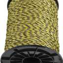 Electric Fence Wire Rope Farm Ranch Electrified Rope Electric Fence Electrified Wire for Stainless Steel Clothesline Rope Clamps Agricultural Fencing PE Stainless Steel Wire