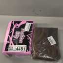 AISI HAIR 14 Inch Chestnut Brown with Golden Blonde Highlights Wigs for Women, Middle Part Natural Wavy Bob Synthetic Heat Resistant Fiber for Daily and Party