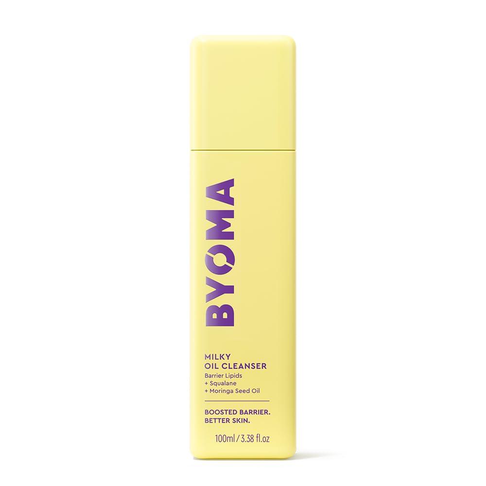 BYOMA Milky Oil Cleanser - Hydrating Facial Cleanser for Skin Barrier Repair - Tri-Ceramide Face Wash for Sensitive Skin & All Skin Types - Deeply Hydrated Skin, No Oily Residue - 3.38 fl oz