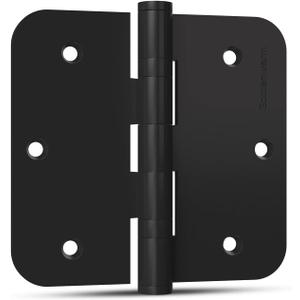 goldenwarm 3 Pack Ball Bearing Matte Black Door Hinges 3.5in*3.5in Stainless Steel Door Hinges goldenwarm Heavy Duty Hinges for Exterior & Interior Doors with 5/8'' Radius Corners