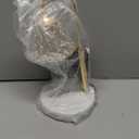 Crystal Candle Warmer Lamp with Timer and Dimmer - 2-in-1 Electric Wax Melt Burner & Dimmable Table Lamp, Adjustable Height Stand, White Marble Base, Birthday Gifts for Women, Elegant Home Decor (Gold)