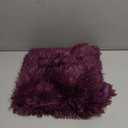 MorroMorn Decorative Pillows Covers, 2 Packs Faux Fur Pillow Cases Standard Size, Luxury Shaggy Throw Pillowcase Cushion Shams with Zipper Room Decor for Couch Sofa Bed Soft (Maroon, Standard)