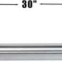 3 Inch Exhaust Pipe T304 Stainless Steel Exhaust Tubing (SS Tubo),Tailpipe 3" OD-to-ID Adapter Length 30"Straight Tubing, Flared & Slotted End, Polished Finish,Universal Connector Tubo