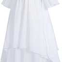 Women Renaissance Dress Adult Pirate Costume Medieval Viking Fairy Victorian Cottagecore Corset (3X-Large, White)