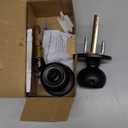 Amazon Basics Exterior Door Knob With Lock, Coastal, Matte Black