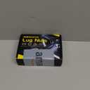 GAsupply M12x1.25 Short Open End Lug Nuts, 0.8" 21mm Tall, 3/4" 19mm Hex, Conical Seat 60 Degree Bulge Acor Chrome Nuts, 20 Pcs (Silver)