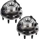 Autoround 515058 4WD Front Wheel Bearing and Hub Assembly Fit for 1999-2007 Chevy Silverado Suburban 1500 Avalanche 2500 Silverado 3500 HD, GMC Sierra Yukon XL 1500 2500 HD, Hummer H2, 8-Lug w/ABS