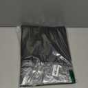 Pacific Mailer Padfolio Portfolio Leather Binder, Interview Legal Document Organizer, Business Card Holder Included Letter Sized Writing Pad [Piano Noir Faux Leather Matte Finish] (Padfolio (9.75" x 12.5" x 1"), Black)