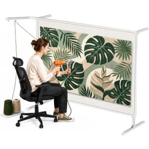 Cozytuft Aluminum Tufting Frame (67") with Anti-Puncture Strip, Adjustable & Expandable Floor Stand from 45" to 67" for Large Rugs & Wall Hangings, Stable Design, Beginners Friendly