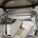 Cordless Electric Lunch Box for Adults, Heated Lunch Box 20000 mAh Battery Powered with Automatic Heating, 1.2L Portable Food Warmer, BPA Free (Off-White)