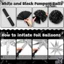 16th Birthday Party Decorations for Boys, Black White 16th Party Supplies with Hide The Car Keys Banner Black 16th Number Balloons Happy 16th Birthday Banner Cake Topper for Boys Girl Birthday Decor