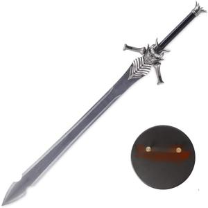 Sword Valley Rebellion/Rebellious Blade - Premium Fantasy-Themed Display Sword - Stainless Steel Blade, Zinc Alloy Guard, 136.5cm/53.74" Length, Hand Forged with Exquisite Detail (with Hanging Board)