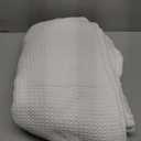 Bedsure 100% Cotton Blanket King Size for Bed - Cozy Soft Lightweight and Breathable, Basket Waffle Weave Blanket for Summer, Home Decor Gift for Women, White, 108x90 inches