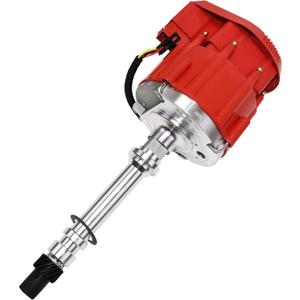 A-Team Performance - Marine HEI Electronic Distributor 65K Coil - Compatible with 350 454 V8 Mercruiser OMC 5.0 5.7 7.4 (Red Super Cap)