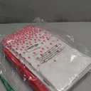 Breling 8 Pack White and Red Disposable Plastic Tablecloths and Satin Table Runner Set, 54 x 108 Inch Tablecloth, 12 x 108 Inch Table Runners for Wedding Graduation Birthday Baby Shower,White and Red, 8