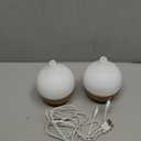 SALKING Essential Oil Diffuser (Set of 2), 100ml Small Aromatherapy Diffuser with Auto Shut-Off, Ultrasonic Diffusers for Essential Oils, Cool Mist Humidifier with Warm White Lights, for Office Home