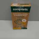 Compostic Compostable Sandwich Bags (60 Count) Starter Pack Resealable Zip-Seal, Plant-Based, Home Compostable, Freezer & Microwave Safe, BPA-Free, Non-Toxic, GMO-Free Food Storage Bags