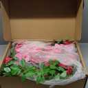 TINGE TIME Artificial Sweetheart Flower Swag with Table Cloth and Table Runner, Pack of 3 Floral Arrangement for Wedding Sweetheart Table Centerpiece Decoration Valentine's Day (Hot Pink)