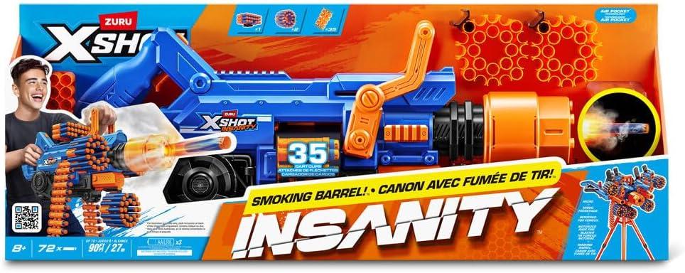 Zuru XSHOT Insanity Motorised Barrel with 72 Darts