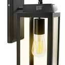  Outdoor Wall Lights Dusk to Dawn, 1ftx5inch Wall Lantern Set for Two Photocell Wall Sconce for Porch Light, Exterior Garage Light, Patio Outdoor Lighting