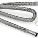 Parking Air Heater Exhaust Pipe, 2.5CM/1in Inner Stainless Steel Exhaust Pipe Parking Air Heater Fuel Tank Diesel Gas Vent Hose (150cm)