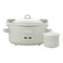 Crock-Pot - Crockpot 7 qt. Programmable Slow Cooker with Locking Lid and Little Dipper - Mushroom