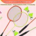20/40 Pack Badminton Rackets Set with Shuttlecocks and Carrying Bags, Sturdy Lightweight Badminton Rackets Racquet for Adults Beginners Indoor Outdoor