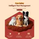 Red Shell shaped Dog heating pad (47"x36"), Obtained FCC and UL Dual Certification, Waterproof, Adjustable Temperature, Machine Washable,for Indoor/Outdoor Use, Suitable for Pets of All Ages (Large)