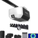 Chamberlain Garage Door Opener 3/4 HP Belt Drive myQ Garage Door Opener with Fixed Camera, Battery Backup, 2Bulb LED Lighting