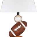 Signature Design by Ashley Nyx Youth 24" Baseball & Football Athletic Table Lamp, Brown & Orange