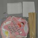 It's a Girl Photo Booth Prop (53Count), Konsait Baby Shower Pink Lovely Baby Bottle Masks Photobooth Props with Sticks for Baby Shower Accessories Newborn Girl Gift Party Favor Supplies Ideas