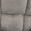 CANMOV Manual Reclining Chair-Overstuffed Recliner Chair with Cup Holder Side Pocket Footrest Fabric Recliners for Living Room Bedroom, Dark Grey (1)