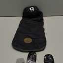 Winter Dog Coat Warm and Cat Boots Shoes Socks Waterproof Puppy Jacket Small Dog Booties Paw Protectors Stylish Hooded Coat for Puppy(Black,M)