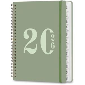 2 x 2026 Planner, Weekly and Monthly Calendar Agenda Book, Jan 2026 - Dec 2026, Hardcover Planning Academic Planner for Office School Supplies and Desk Accessories - A5 (6.3'' x 8.5'')