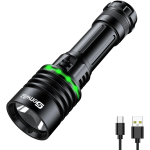Genwiss Dive Light, Marker Lights for Scuba Diving, Flashlight With Button Batteries, Mini Waterproof Tank Light for 100M, Portable for Snorkeling and Water Sports