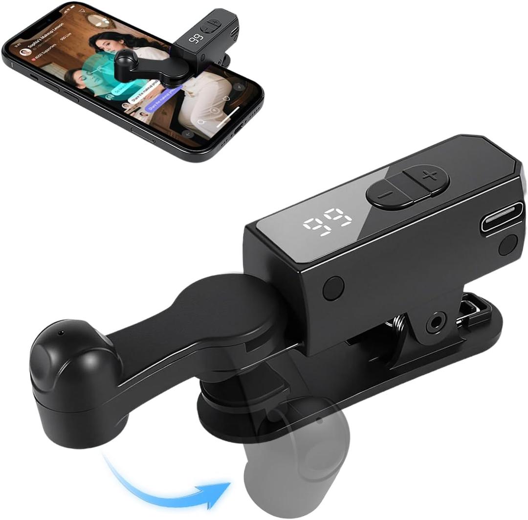 Wireless Auto Clicker for Smart Phone, Rechargeable Phone Screen Device Speed Clicker for iPhone iPad Apps, Fast Click Continuous Click for Tiktok, Live Broadcasts Likes