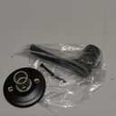 Kwikset Henley Dummy Door Handle, Single Sided Lever for Closets, French Double Doors, and Pantry, Matte Black Non-Turning Reversible Interior Push/Pull Lever, with Microban Protection