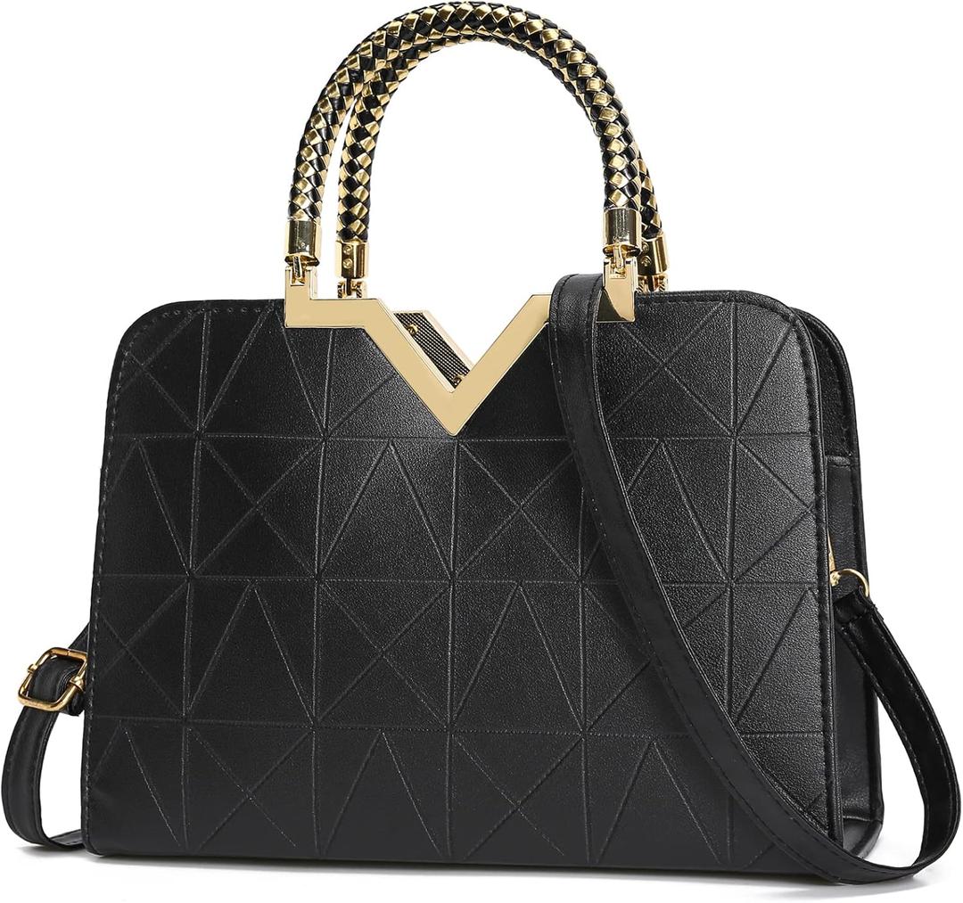 JHVYF Shoulder bags for Women Trendy Crossbody bags Casual Satchels Purse Ladies' Tote Bag (1# Black)