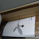 52” Ceiling Fans with Remote/Light/APP,Dimmer and Color, Wooden Ceiling Fan with 3 Wooden Blades for Patio, Living Room, Gazebo, etc. (Black + Walnut)