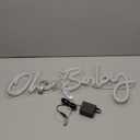 DIVATLA Oh Baby Sign for Backdrop - Oh Baby Neon Sign Shower Decorations, Gender Reveal, Led Sign for Backdrop & Wall Decor, Photo Prop, Gif for New Parents, Warm White