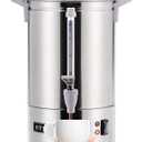 SYBO SR-CP-100B Commercial Grade Stainless Steel Percolate Coffee Maker Hot Water Urn for Catering, 100-Cup 16 L, Grey