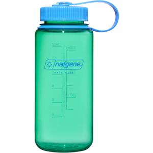 Nalgene 16 oz Wide Mouth Water Bottle | Slim Cup Holder Size, BPA-Free, Durable & Leak Proof, Lightweight Travel Bottle, Pastel Green