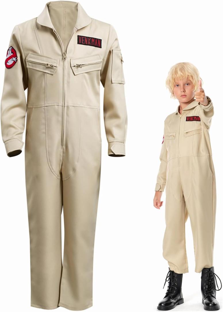 Anime Kids Costume Halloween Cosplay Jumpsuit Top Pants Outfit, Small