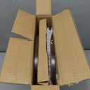 Small Round End Table - 3 Tier Design Accent Table, Narrow Side or Bedside Stand, Industrial Vintage Nightstand for Bedroom, Living Room, or Small Spaces, Rustic Brown (1 Pack)